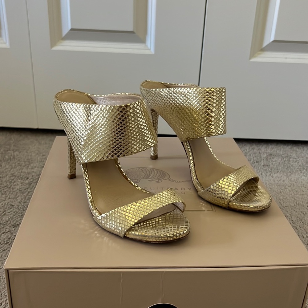 Marciano gold heels